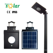 5W led luz solar, luz de calle solar con movimiento de PIR, Sensor de luz solar al aire libre del led